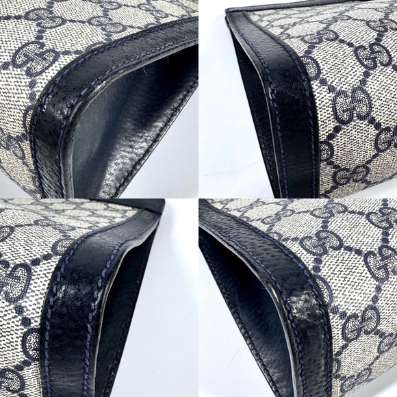 Navy Blue Gucci Ophidia Supreme GG Monogram Supreme Clutch/ Crossbody bag - Picture 17 of 17